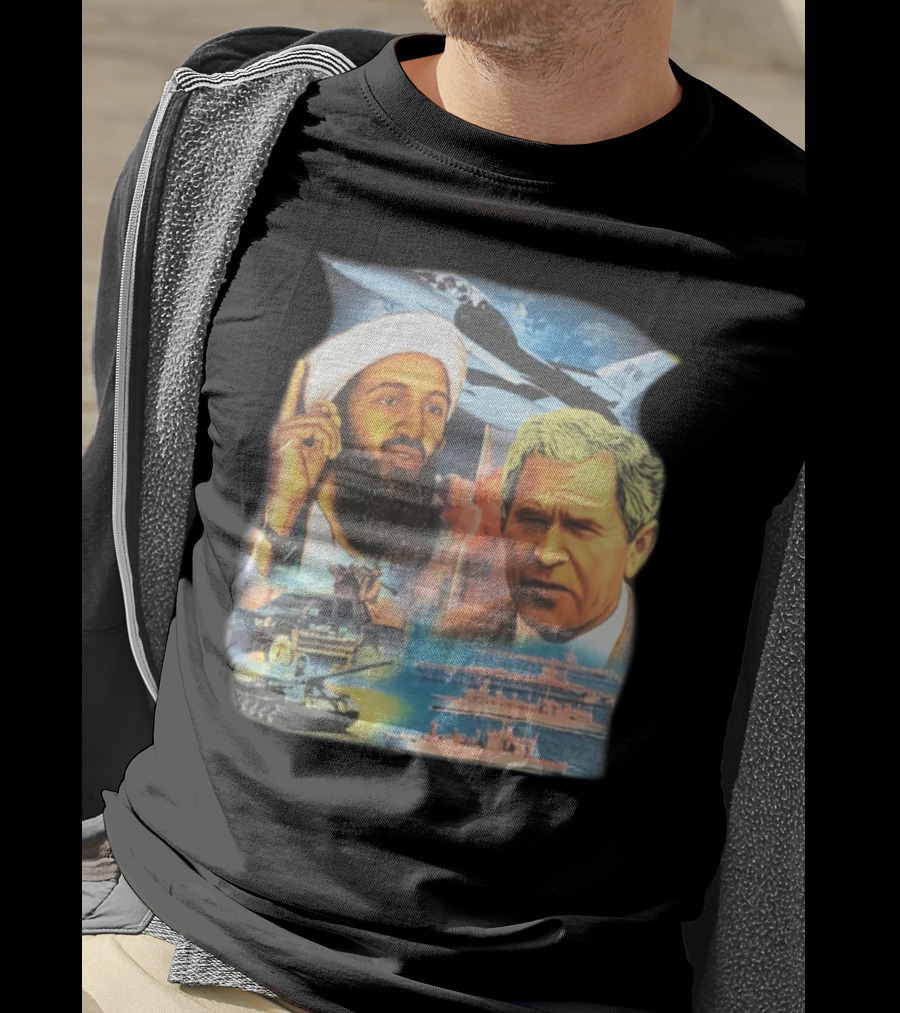 Illusive Music Merch Pure Evil Gas Station Featuring Political Figures And Military T-Shirt
