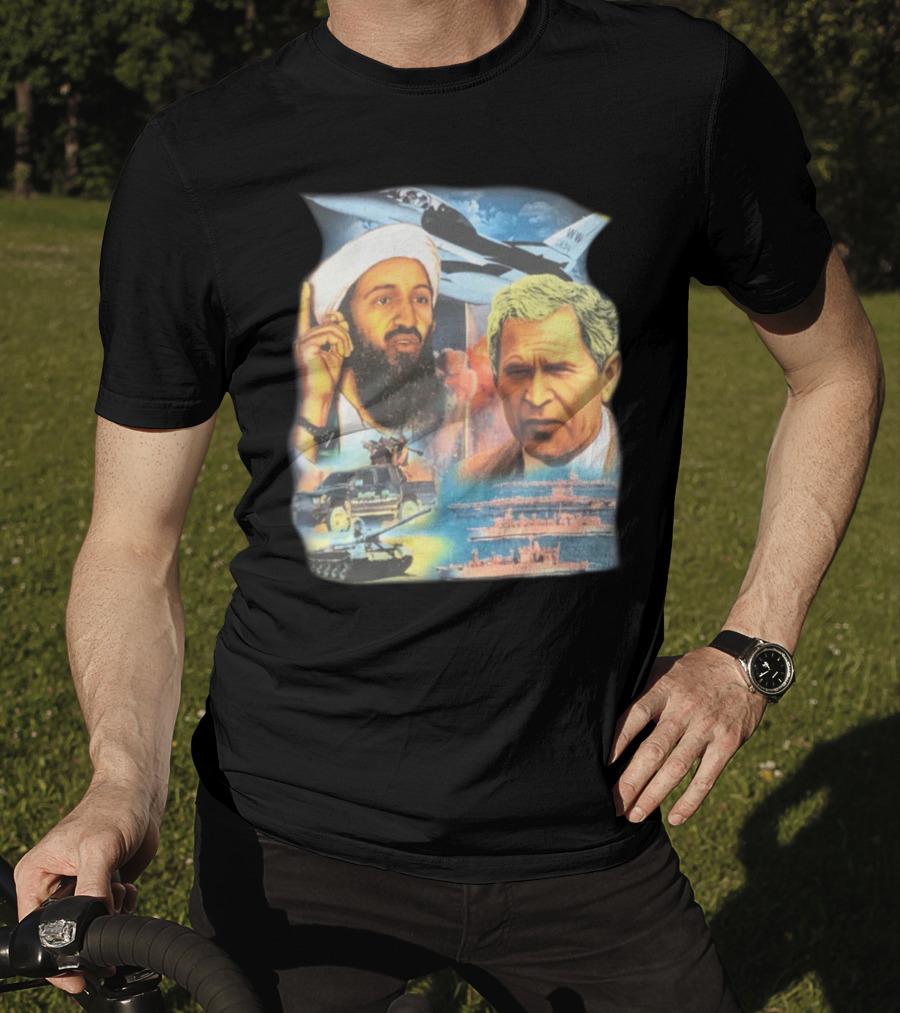 Illusive Music Merch Pure Evil Gas Station Featuring Political Figures And Military T-Shirt