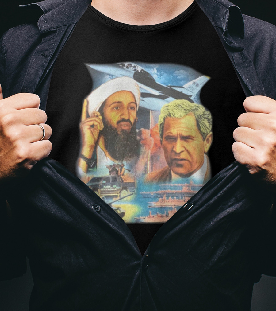 Illusive Music Merch Pure Evil Gas Station Featuring Political Figures And Military T-Shirt