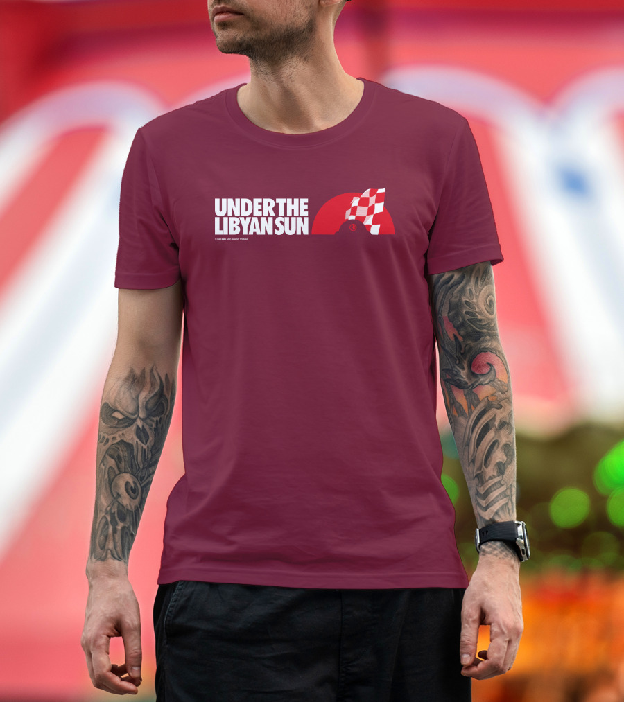 Ste Hoare Under the Libyan Sun Racing Checkered Flag T-Shirt