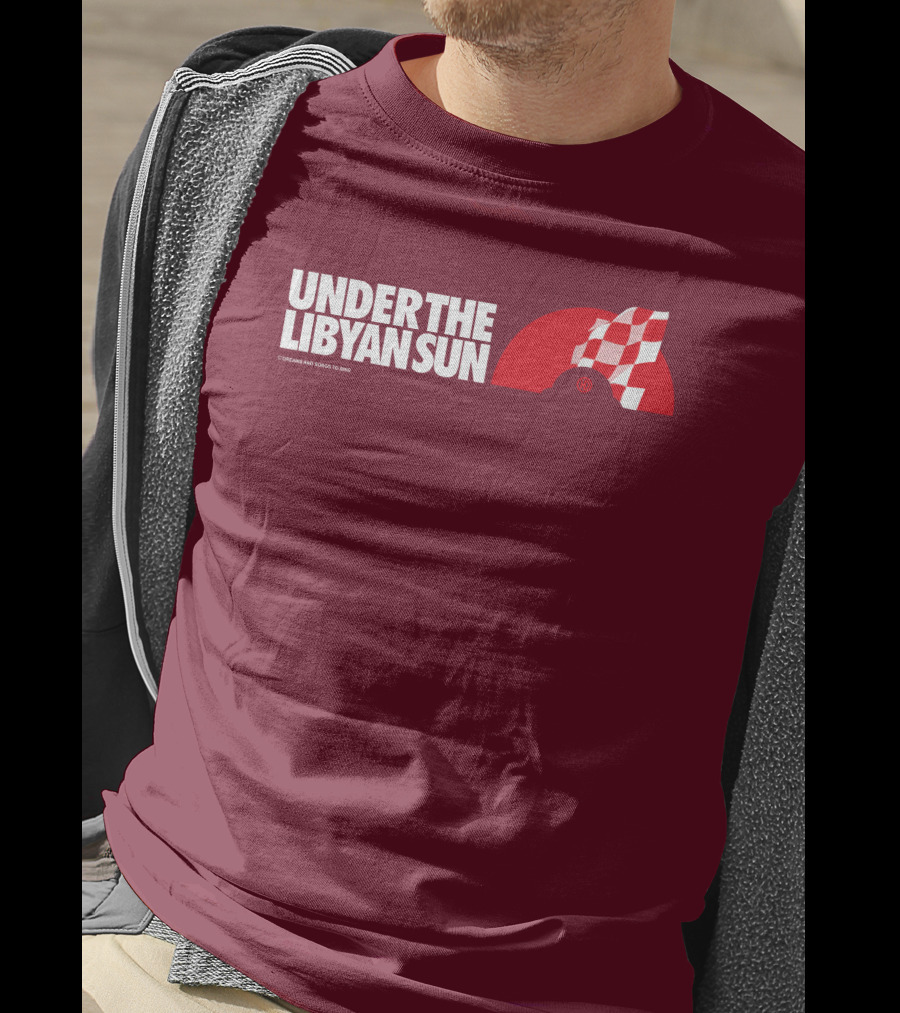 Ste Hoare Under The Libyan Sun Racing Checkered Flag T-Shirt