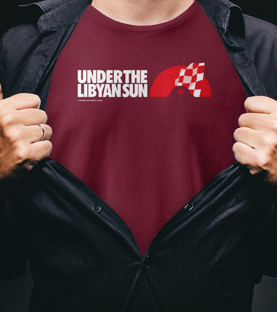 Ste Hoare Under The Libyan Sun Racing Checkered Flag T-Shirt