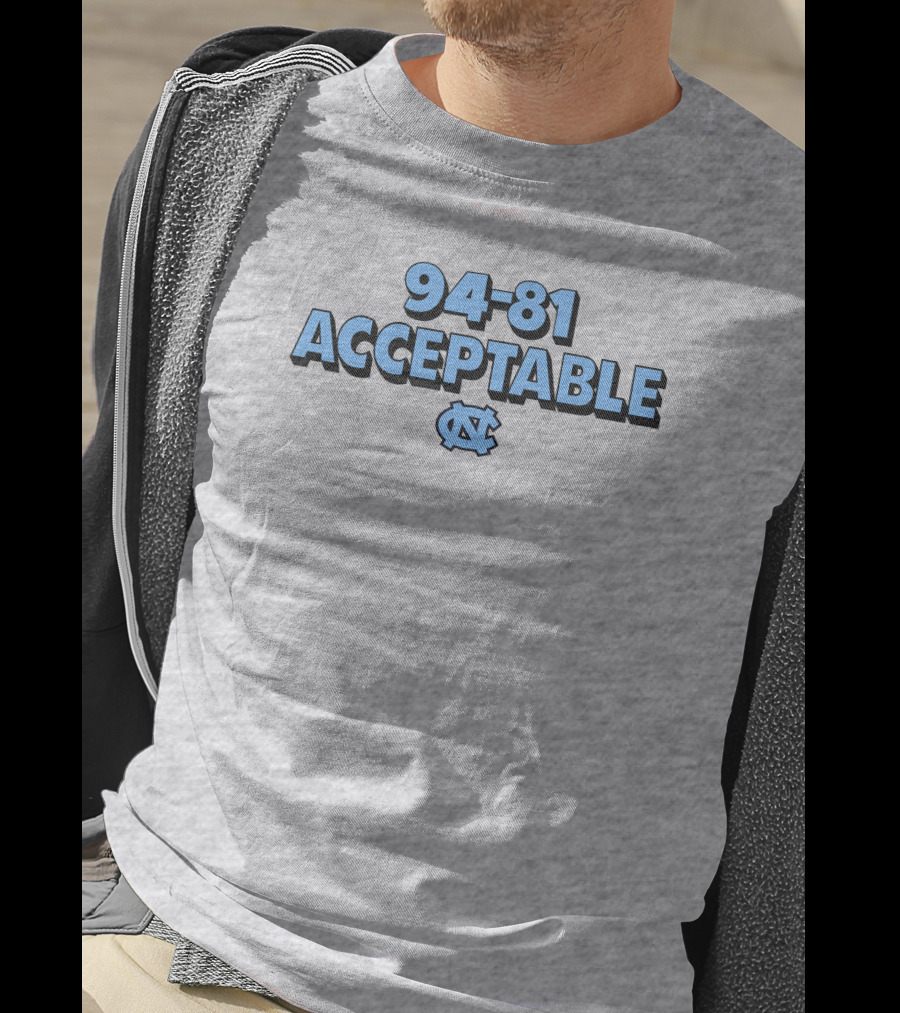 94-81 Acceptable North Carolina Basketball Darren Rovell Merch T-Shirt