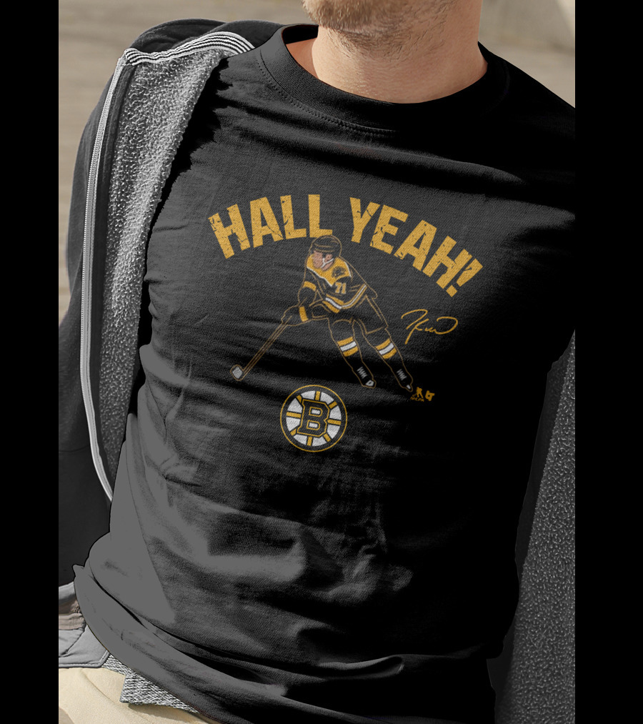 Bostonpro Shop Taylor Hall Yeah Bruins Hockey 71 T-Shirt
