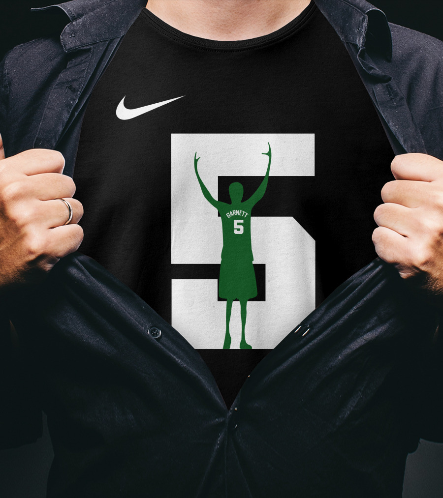 Kevin Garnett 5 Celtics NBC Sports Boston Honor T-Shirt