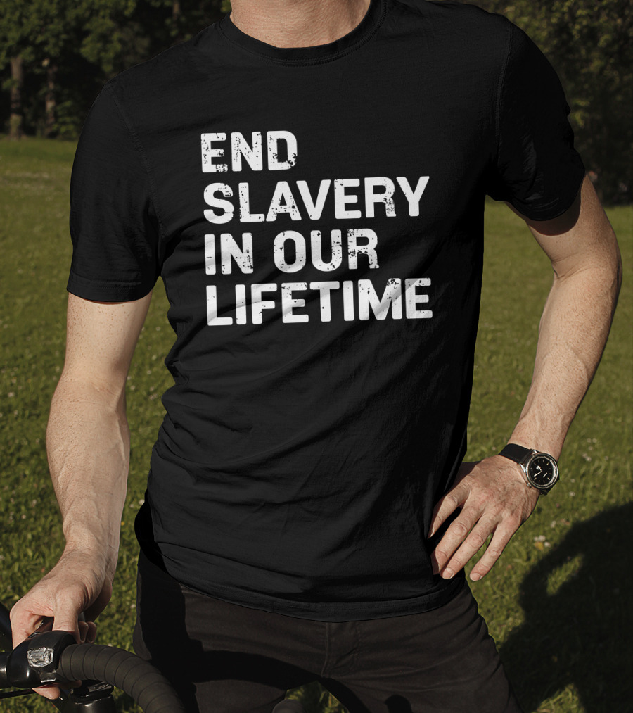End Slavery In Our Lifetime Adam Wainwright Grace Covenant Church T-Shirt