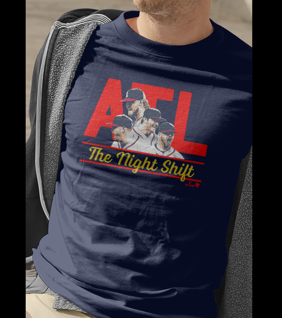 Breakingt Merch Atlanta The Night Shift Mlbpa Licensed ATL Players T-Shirt