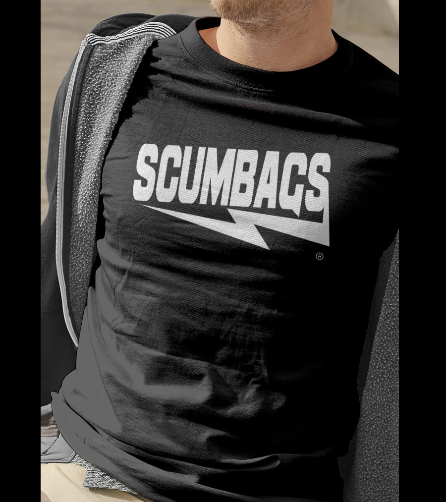 Beetlejuice Green Scumbags Scumbagsco Merch Mark Grant Lightning T-Shirt