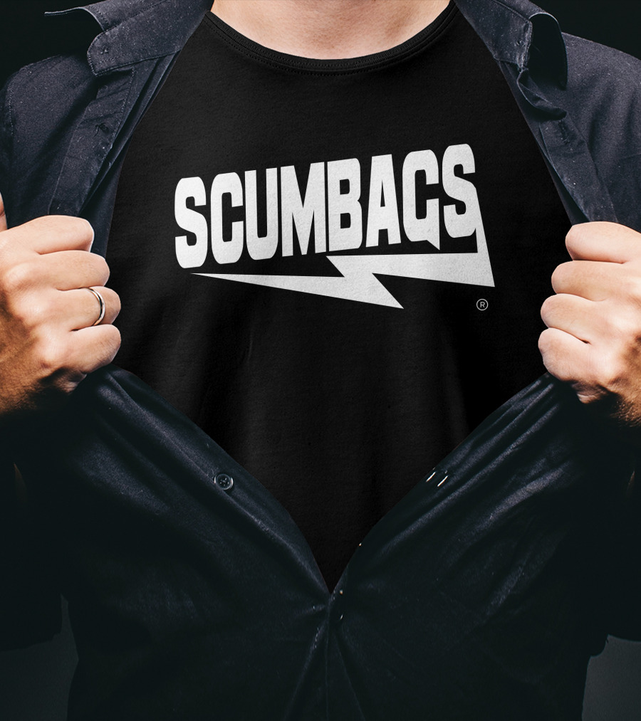 Beetlejuice Green Scumbags Scumbagsco Merch Mark Grant Lightning T-Shirt