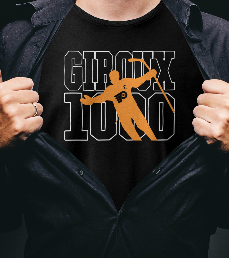 Giroux 1000 Philadelphia Flyers Hockey T-Shirt