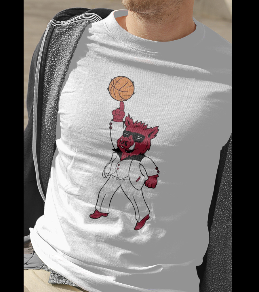 Merch Dancing Hog Basketball Arkansas T-Shirt