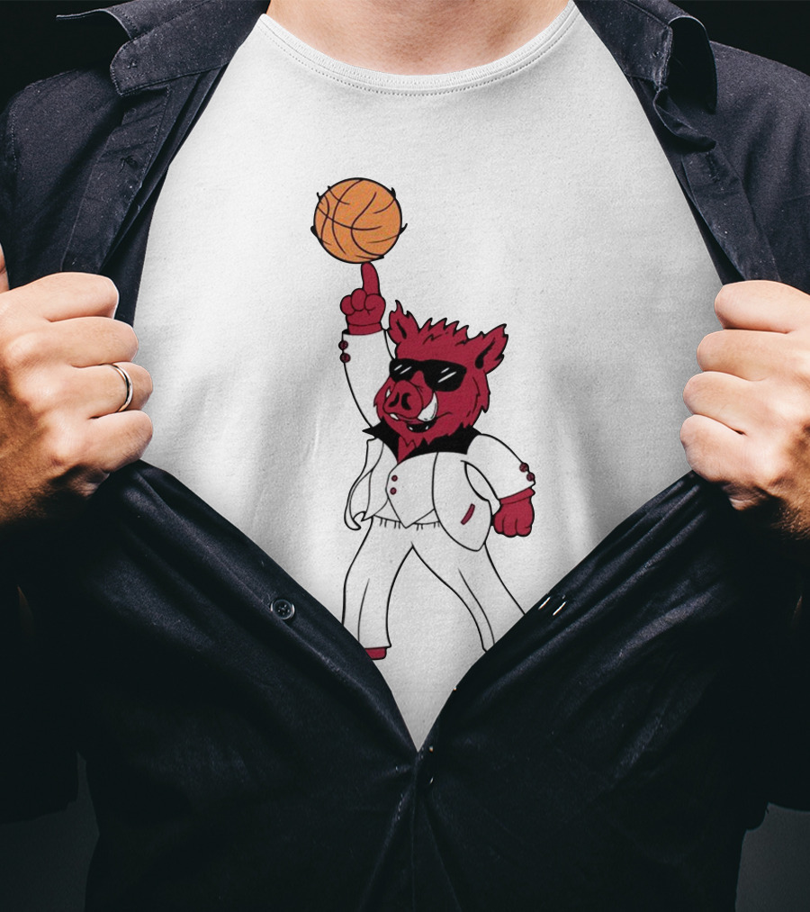 Merch Dancing Hog Basketball Arkansas T-Shirt