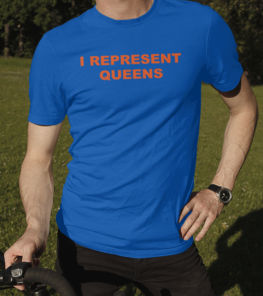 La Maison Gaga Rockthebells I Represent Queens Blue T-Shirt