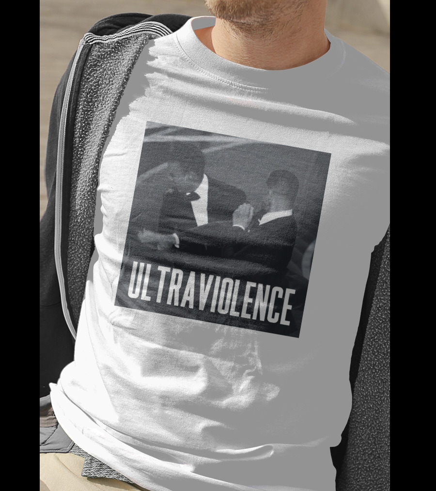 Ultraviolence He Hit Me And It Felt Like A Kiss Black And White Iconic Moment T-Shirt