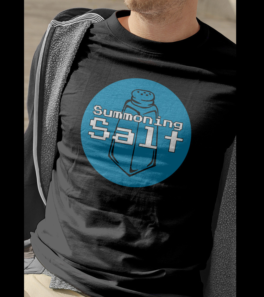 Summoning Salt Retro Gaming Icon With Pixel Art Salt Shaker T-Shirt