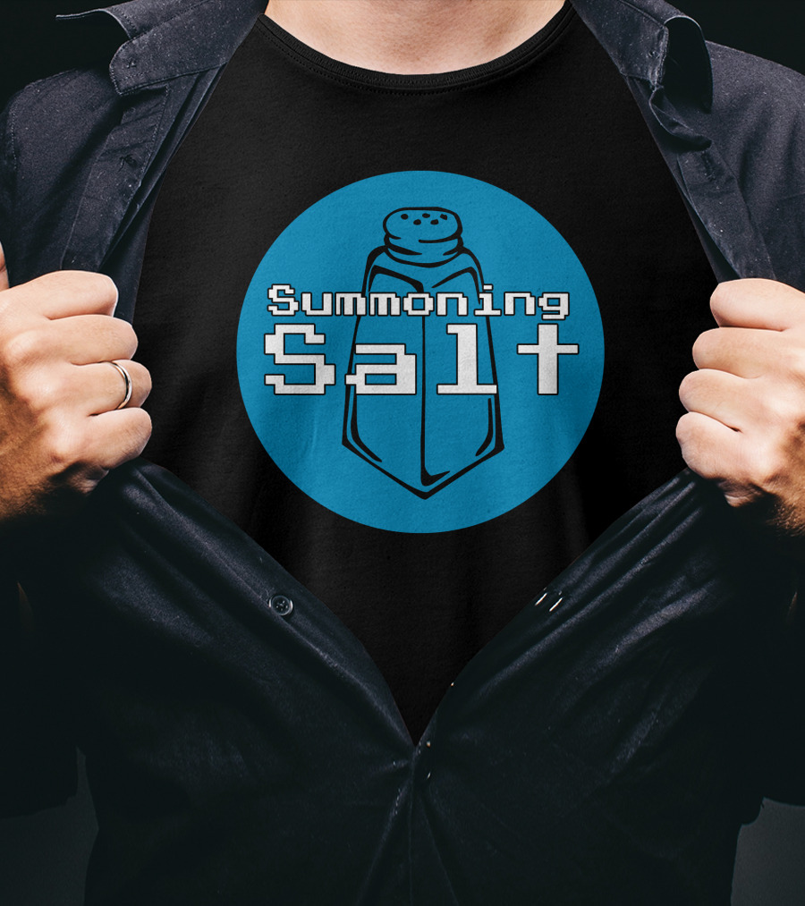 Summoning Salt Retro Gaming Icon With Pixel Art Salt Shaker T-Shirt