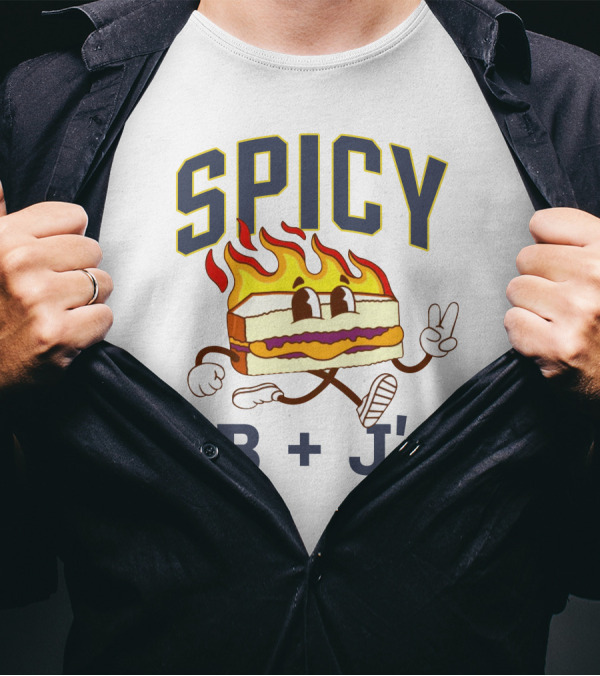 Kevin Kfc Clancy John Feits Feitelberg Spicy PB And J's Flamin’ Sandwich Character T-Shirt