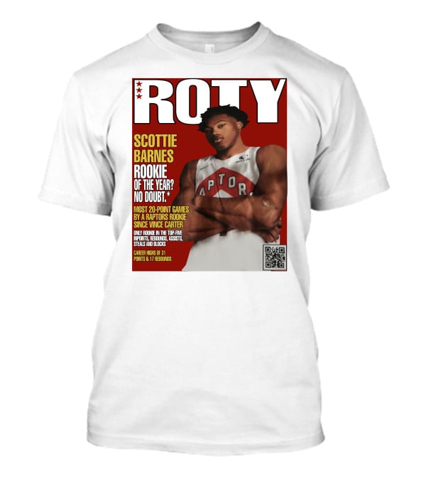 Scottie Barnes ROTY Most 20-Point Games By Raptors Rookie Since Vince Carter T-Shirt