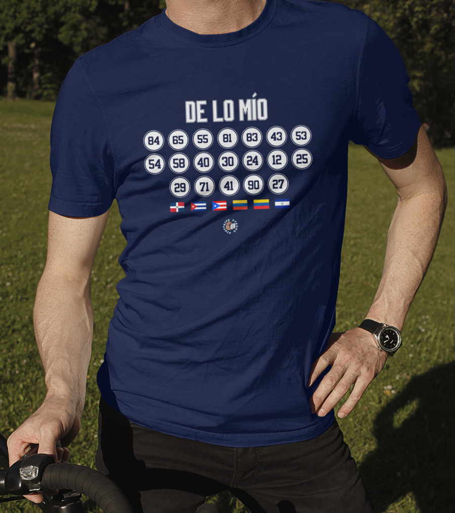 Jomboy Media Merch Joez Mcfly De Lo Mio Numbered Flag Collection T-Shirt