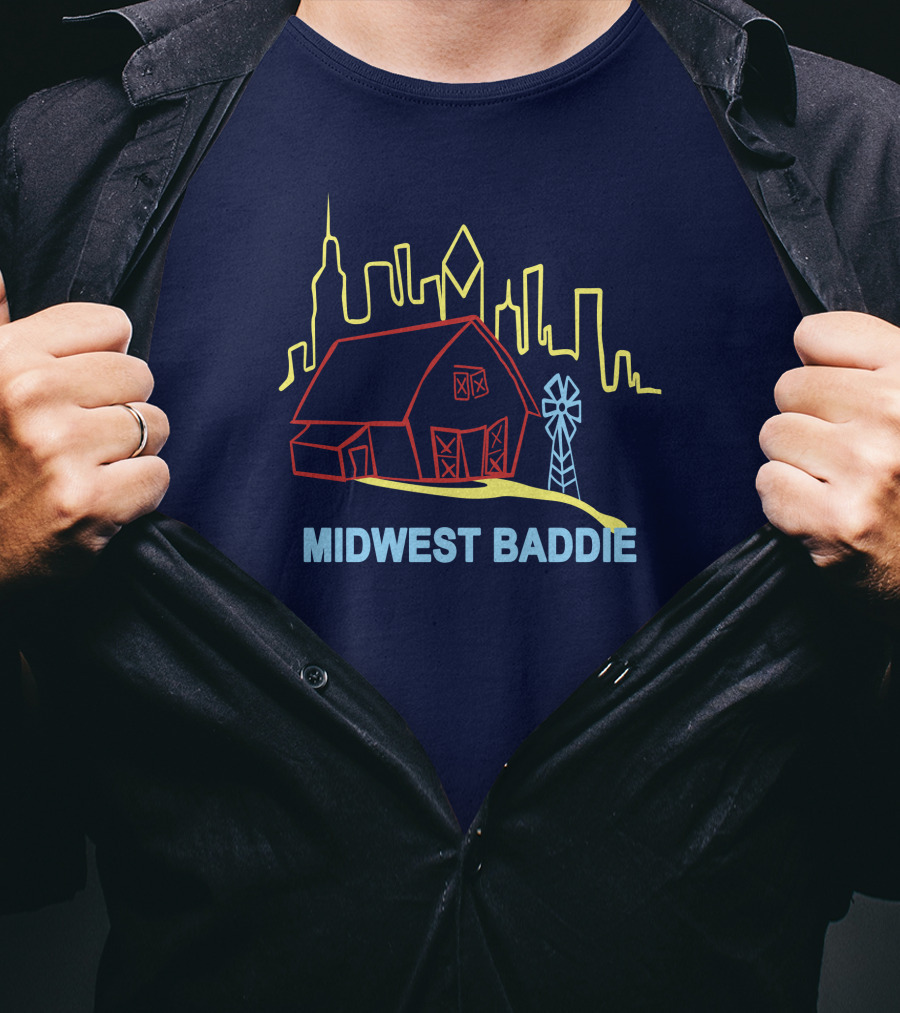 Midwest Baddie Barn Skyline T-Shirt