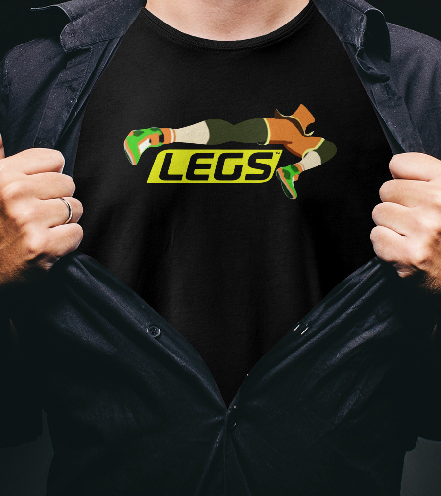 Etika Memorial Legs Iconic Green And Orange T-Shirt