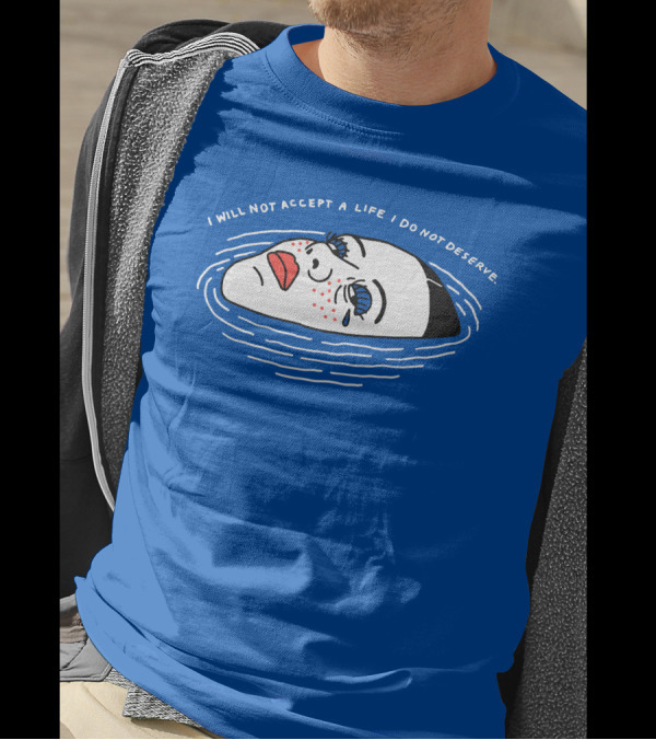 Mia Goth I Will Not Accept A Life I Do Not Deserve Floating Face T-Shirt