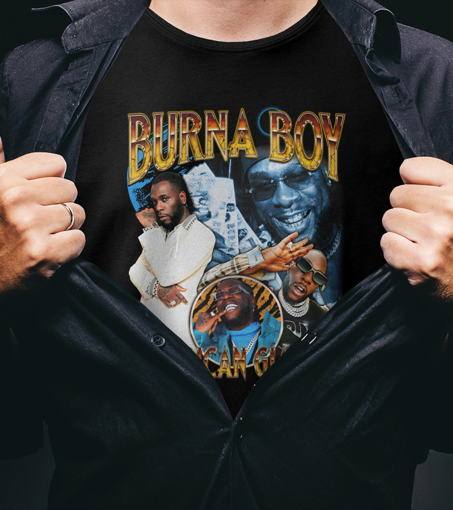 Burna Boy African Giant Sparkboyzco Merch T-Shirt