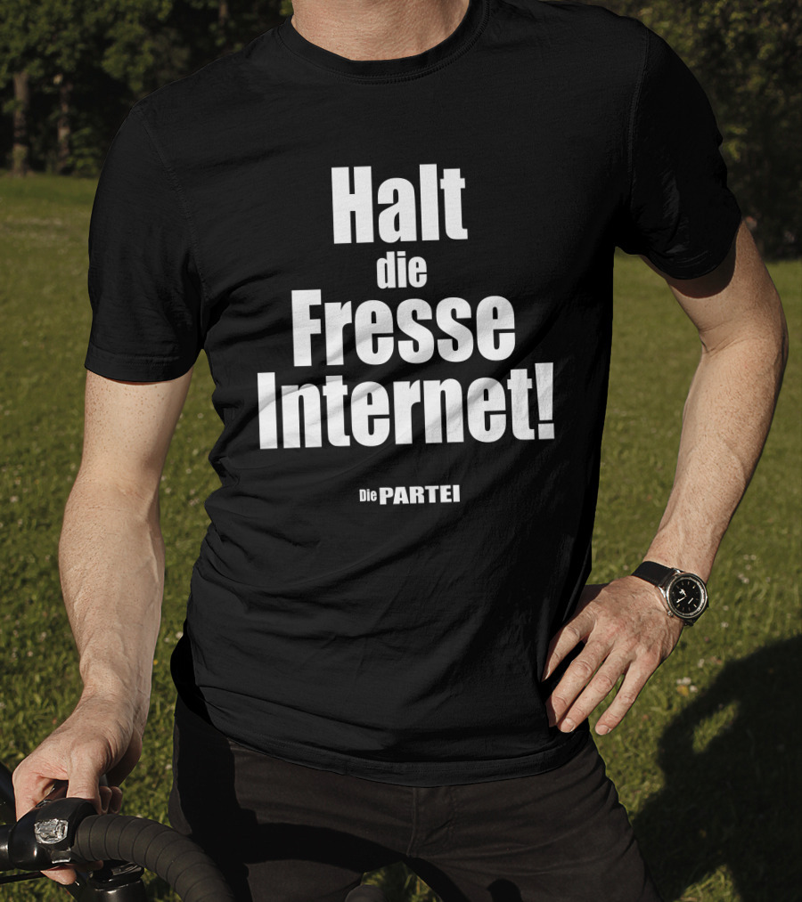 Halt Die Fresse Internet Die Partei Martin Sonneborn T-Shirt