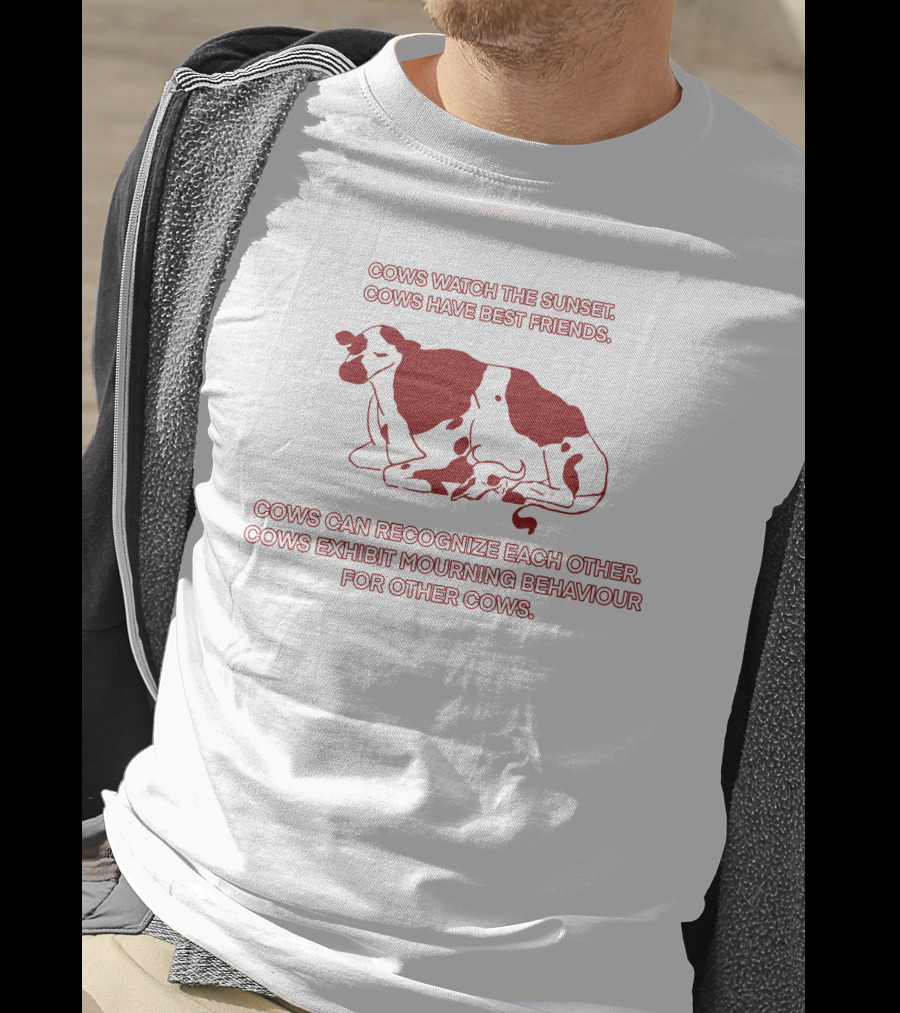 Cows Watch The Sunset Cows Have Best Friends Recognize Mourning Behaviour T-Shirt