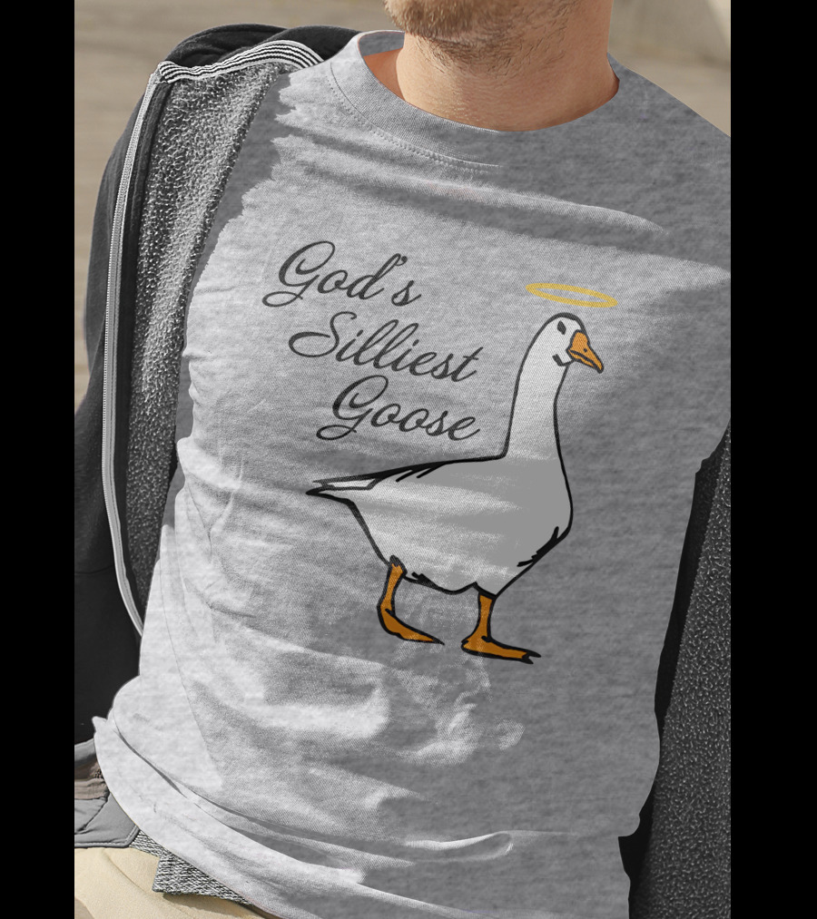 Middleclassfancy God's Silliest Goose Angelic Humor T-Shirt