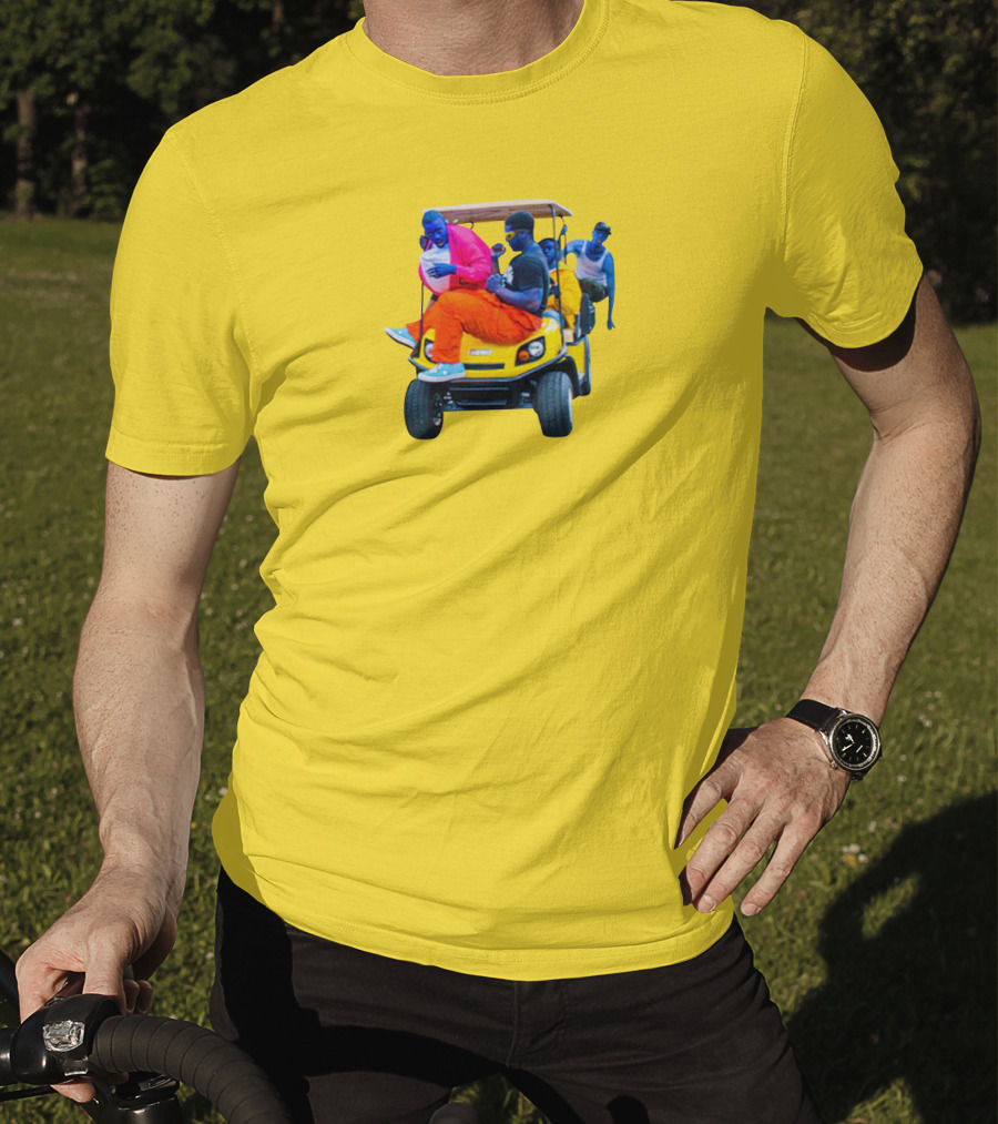 Brckhmptn Merch Brockhampton Star Blue People Yellow Golf Cart T-Shirt