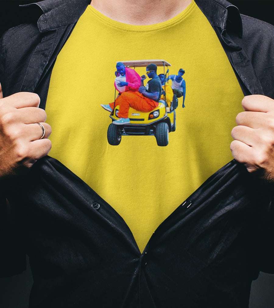 Brckhmptn Merch Brockhampton Star Blue People Yellow Golf Cart T-Shirt