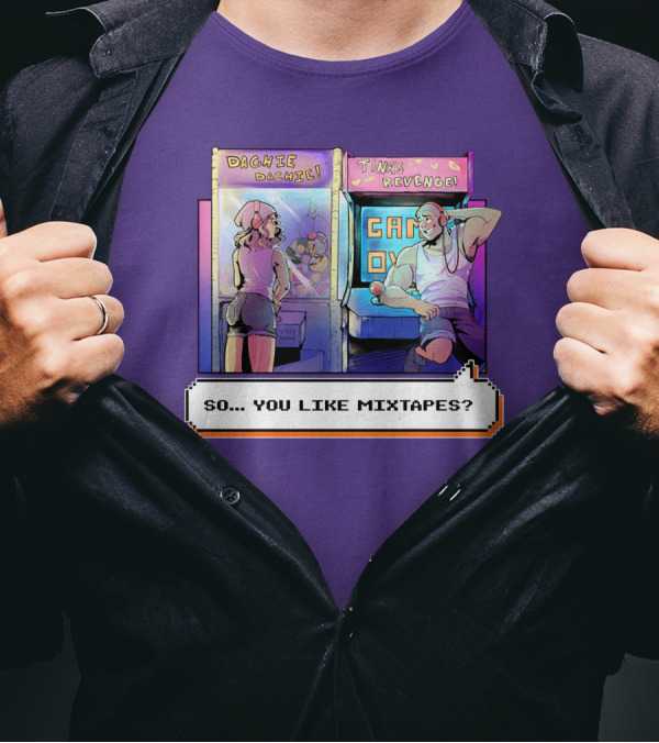 Dashiexp Arcade Dachie Game Over Tina's Revenge So You Like Mixtapes T-Shirt