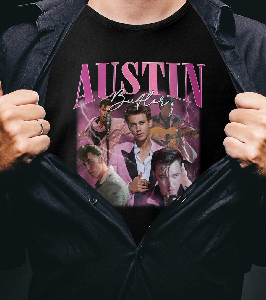 Pretty Basic Podcast Austin Butler Elvis T-Shirt