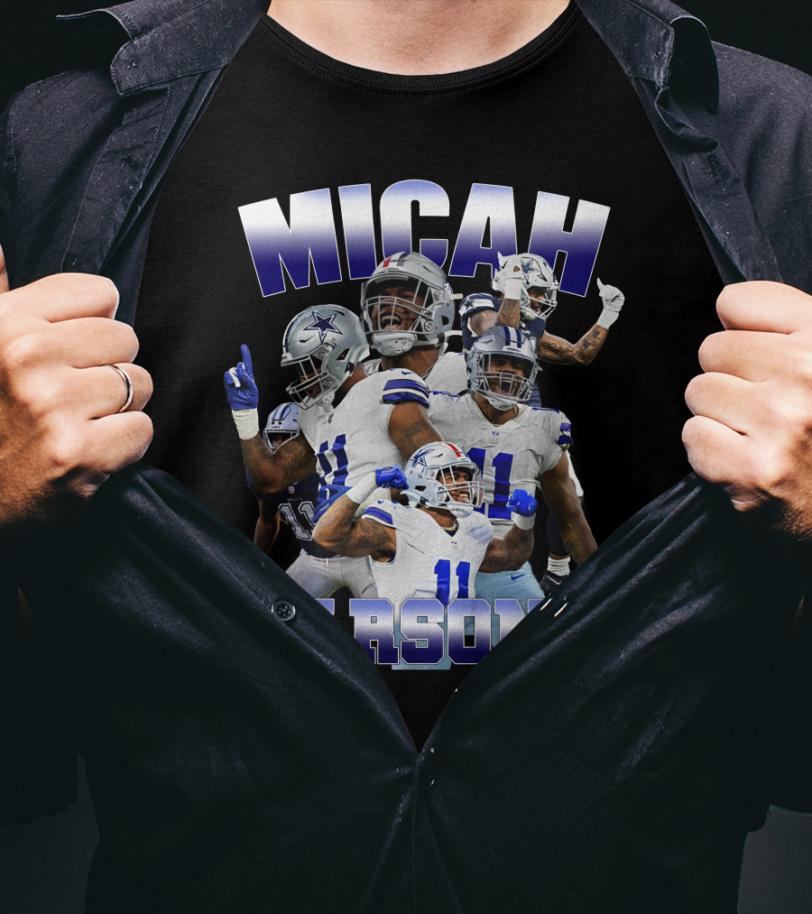 Micah Parsons Dallas Cowboys Football Athlete Montage T-Shirt