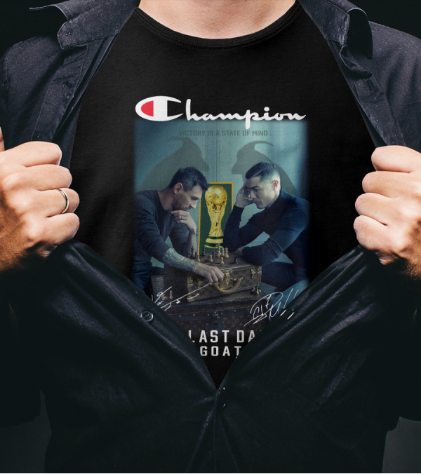 Champion Victory Is A State Of Mind The Last Dance GOAT Signatures T-Shirt
