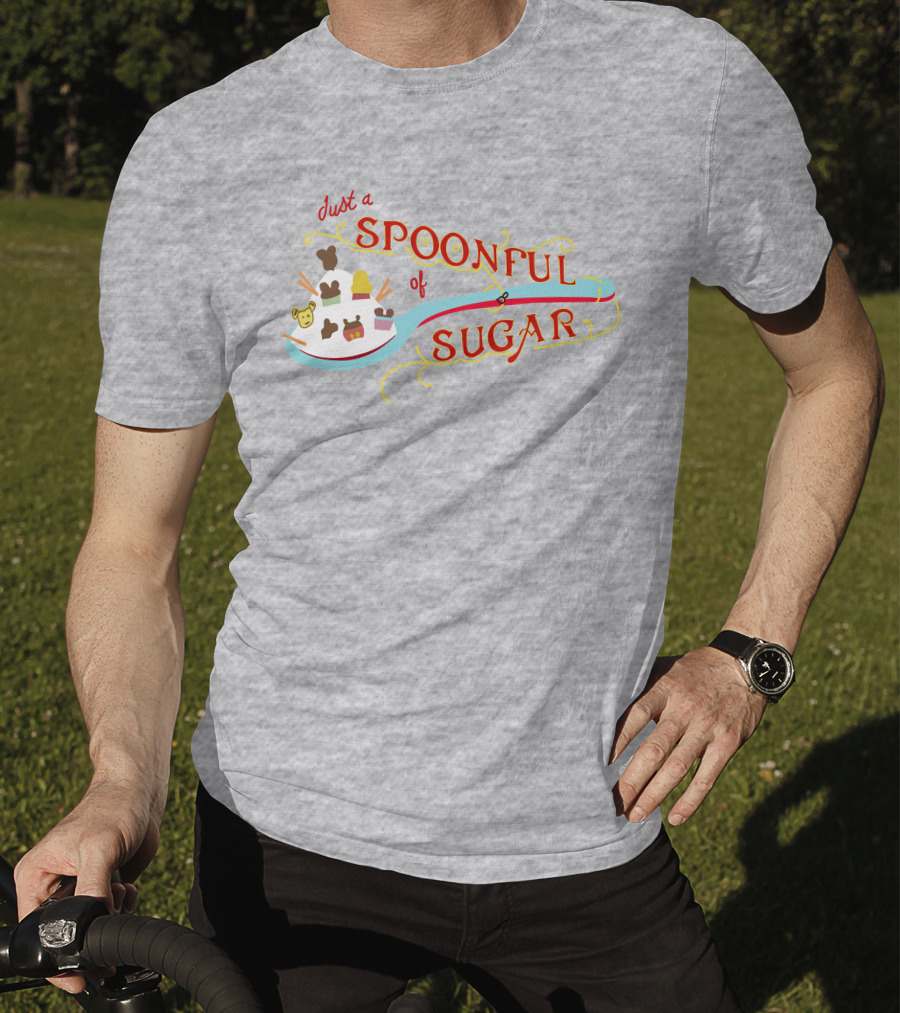 Just A Spoonful Of Sugar Disney Mary Poppins Style Icons T-Shirt