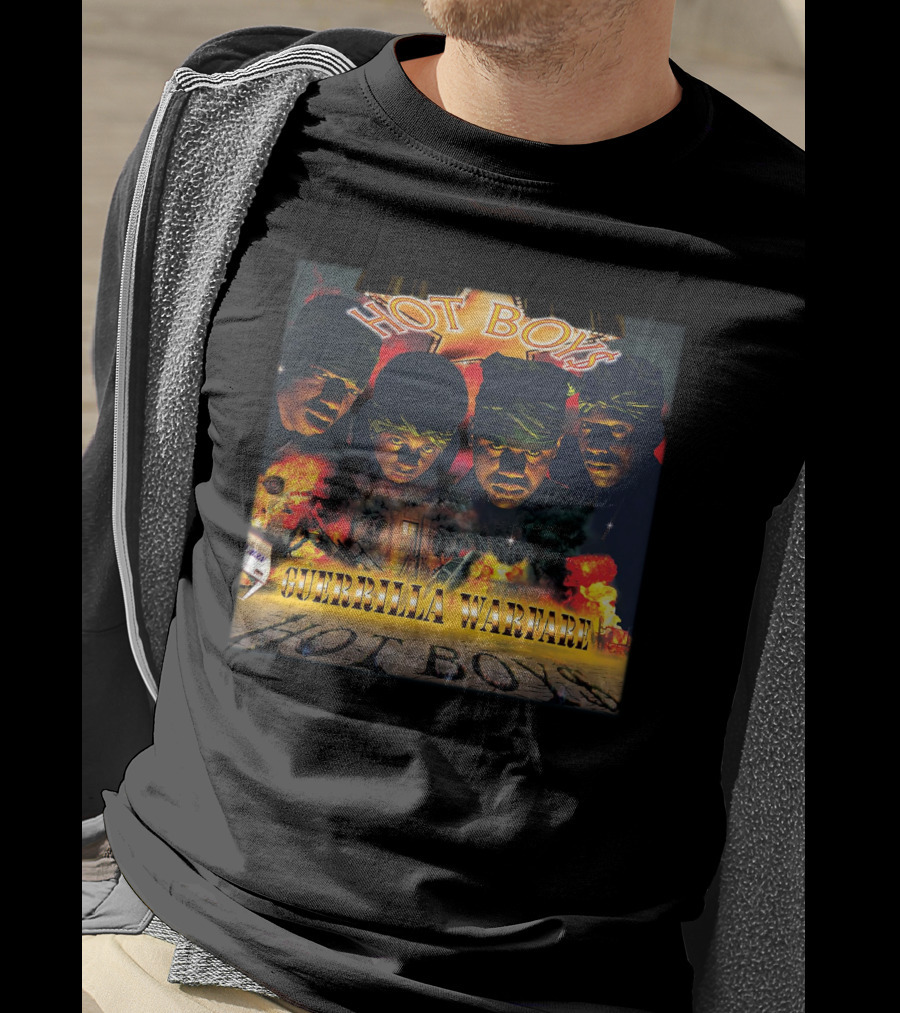 Metro Boomin Hot Boys Guerrilla Warfare Explosion And Bandana Faces T-Shirt