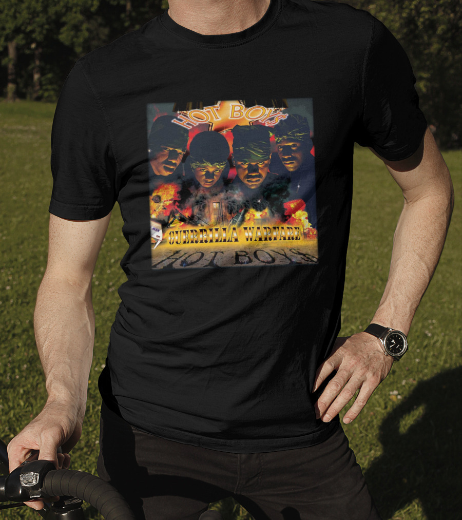 Metro Boomin Hot Boys Guerrilla Warfare Explosion And Bandana Faces T-Shirt