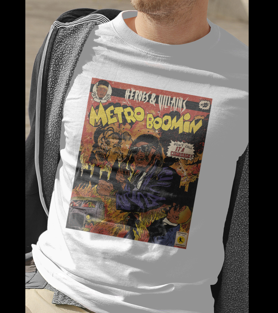 Heroes And Villains Metro Boomin Don't Call It A Comeback Comic T-Shirt