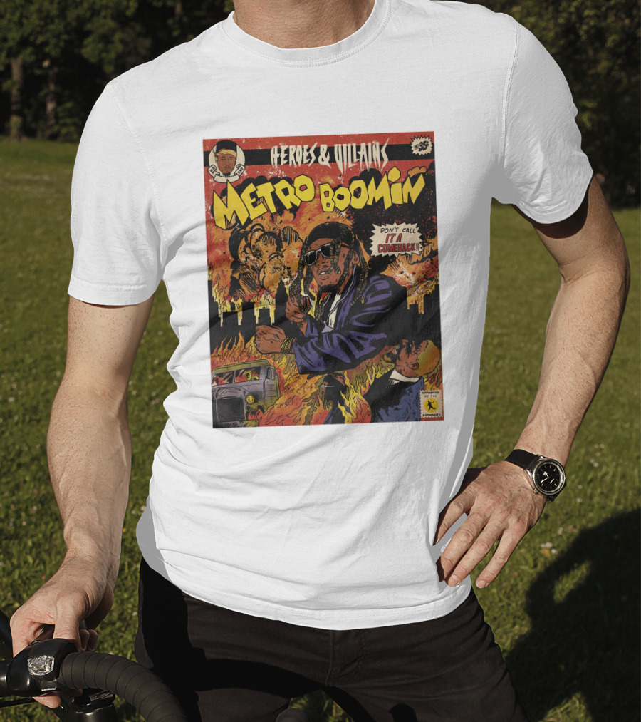 Heroes And Villains Metro Boomin Don't Call It A Comeback Comic T-Shirt