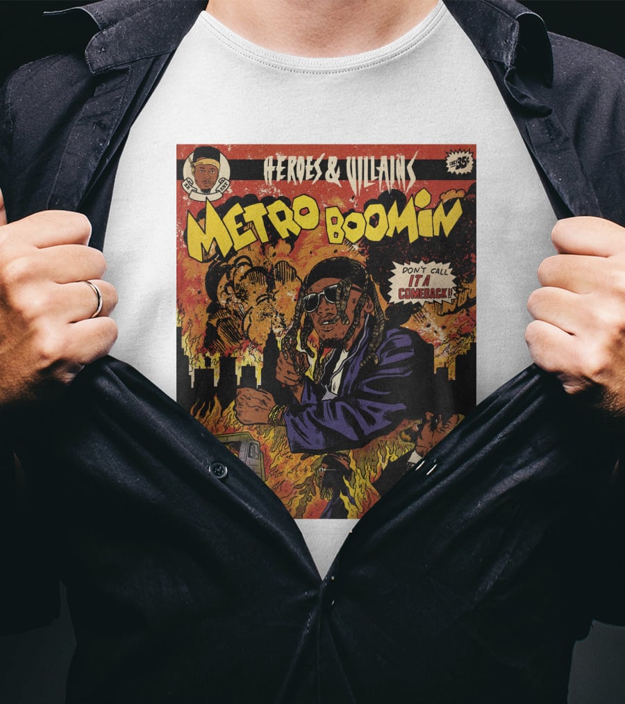 Heroes And Villains Metro Boomin Don't Call It A Comeback Comic T-Shirt