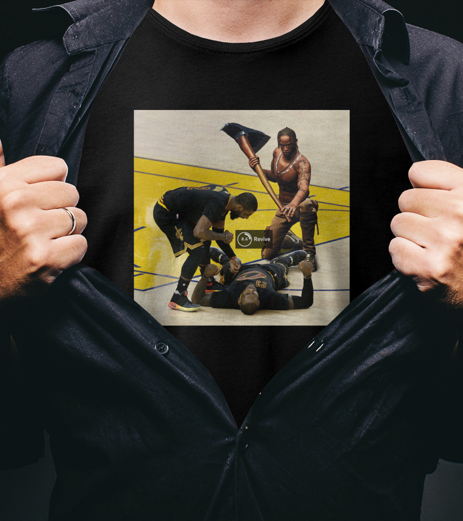 Revive Cleveland Basketball Courtside Gaming Fusion T-Shirt