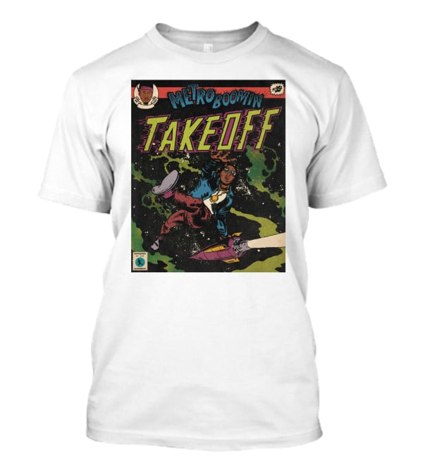 Metro Boomin Takeoff Comic Style Space Adventure T-Shirt