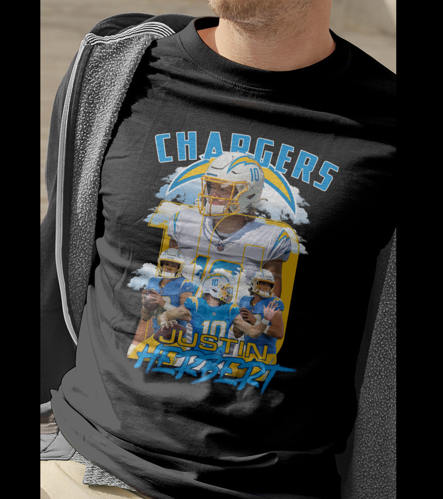 Chargers Justin Herbert NFL Football Star T-Shirt