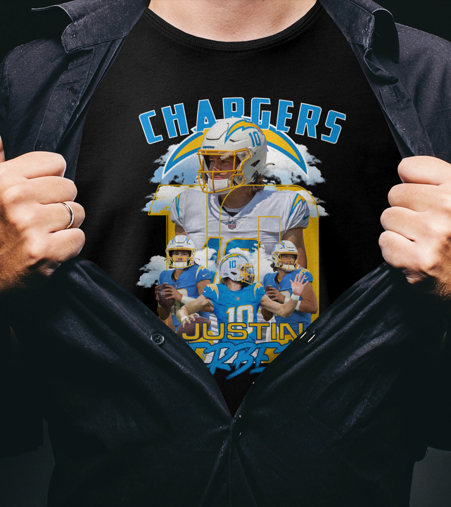 Chargers Justin Herbert NFL Football Star T-Shirt