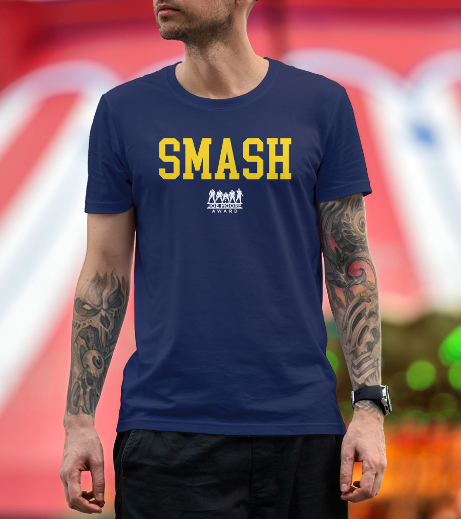 Michigan Football Smash Joe Moore Award T-Shirt