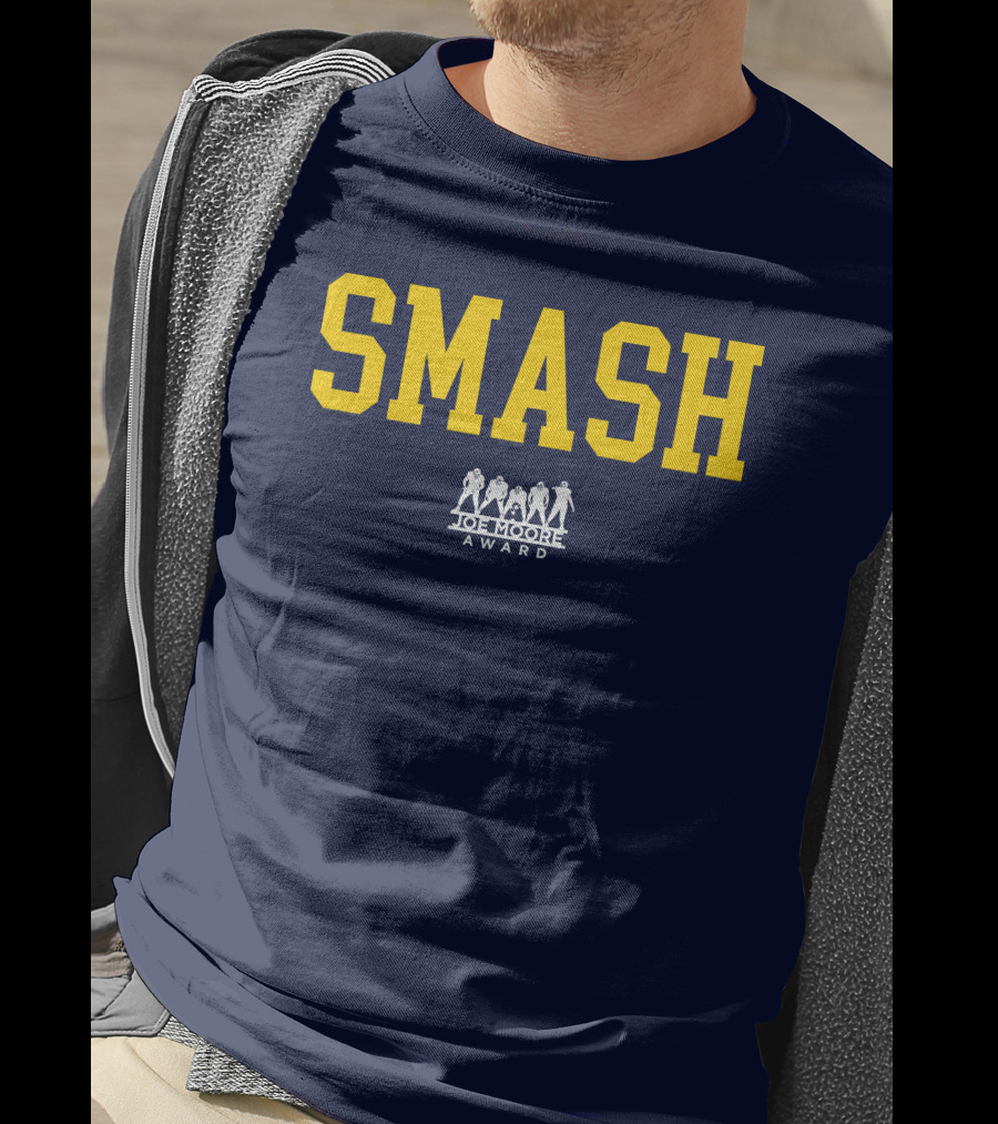 Michigan Football Smash Joe Moore Award T-Shirt