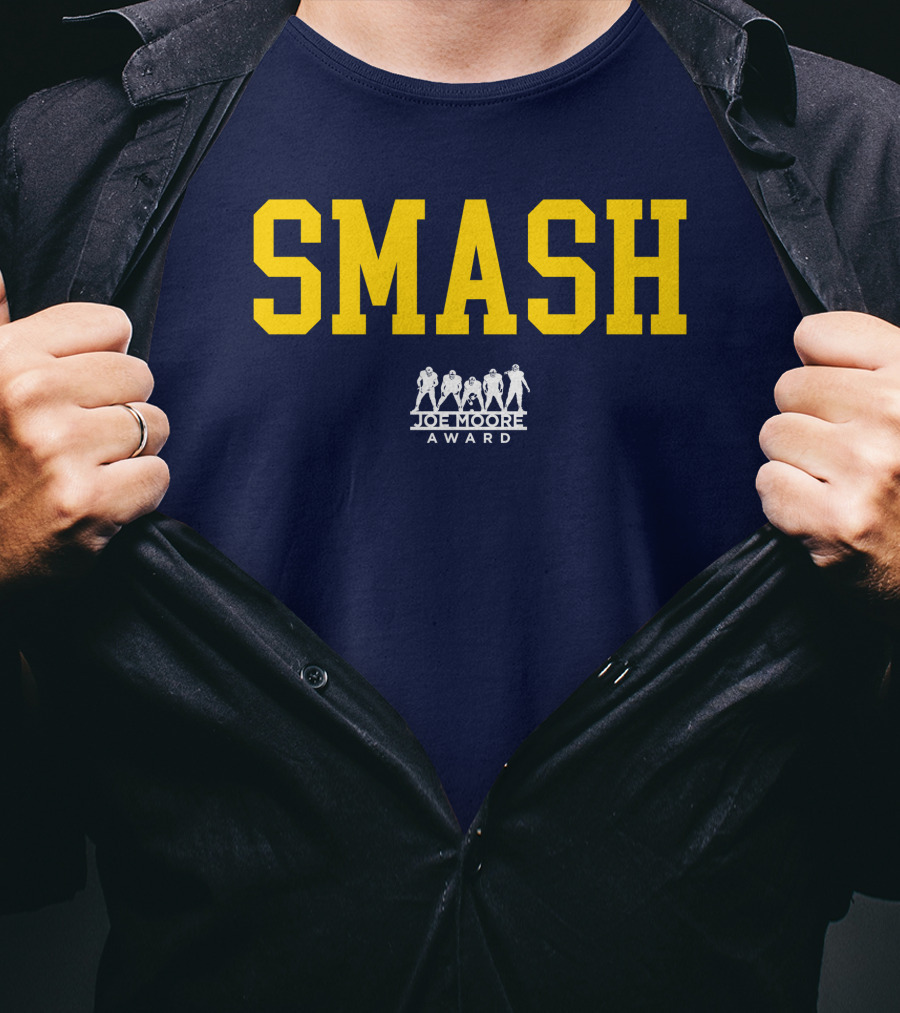 Michigan Football Smash Joe Moore Award T-Shirt