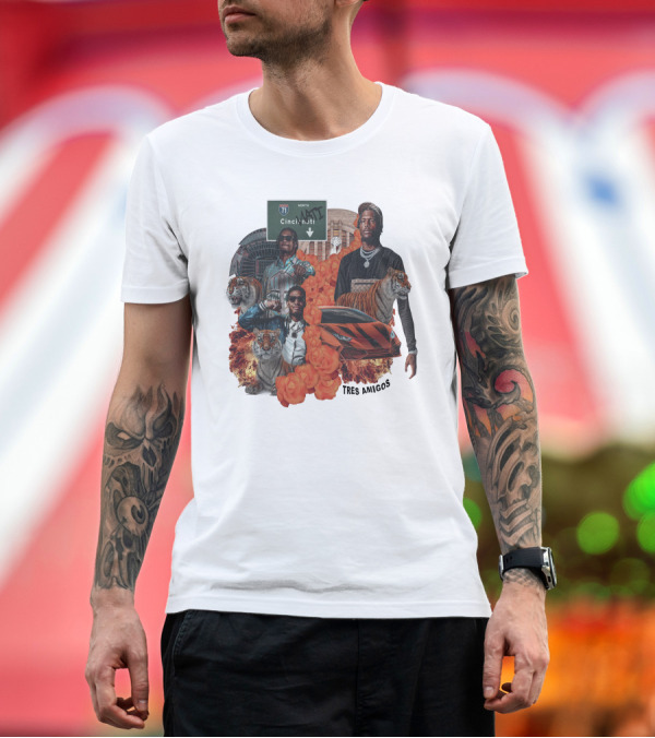 Premium T-Shirt: Ace Boogie Tres Amigos Cincinnati Tigers Playoffs T-Shirt Ace Boogie Tres Amigos Cincinnati Tigers Playoffs T-Shirt